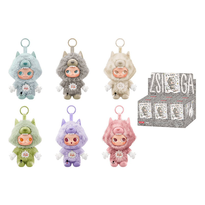 POP MARTのI'm Zsigaシリーズ POP MART ZSIGA I'm Zsiga Series Vinyl Plush Pendant Mystery Box