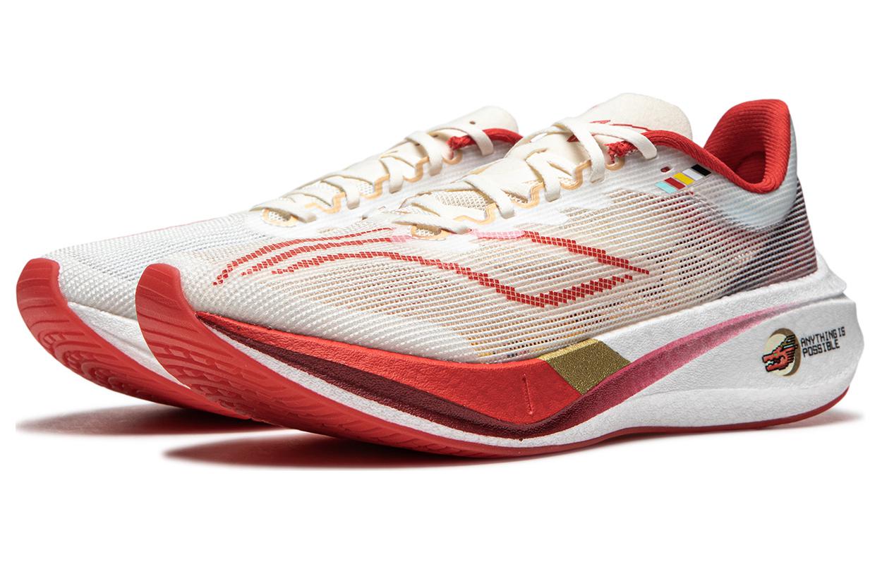 LINING Feidian 3 Challenger Running Shoes Women's 'Red White' - Kicksown store