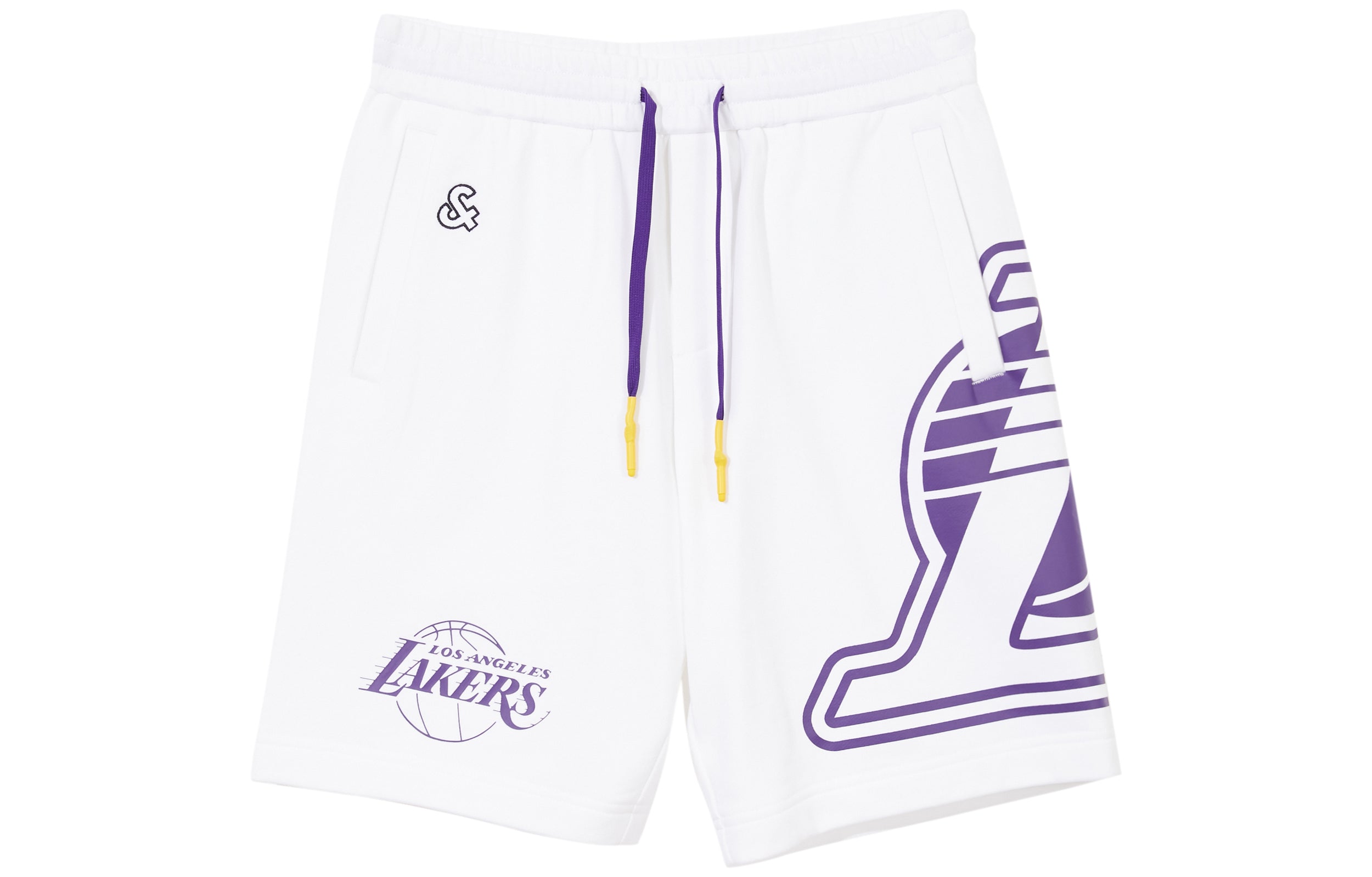 JACK JONES x NBA Unisex Décontracté Shorts 'Lakers'