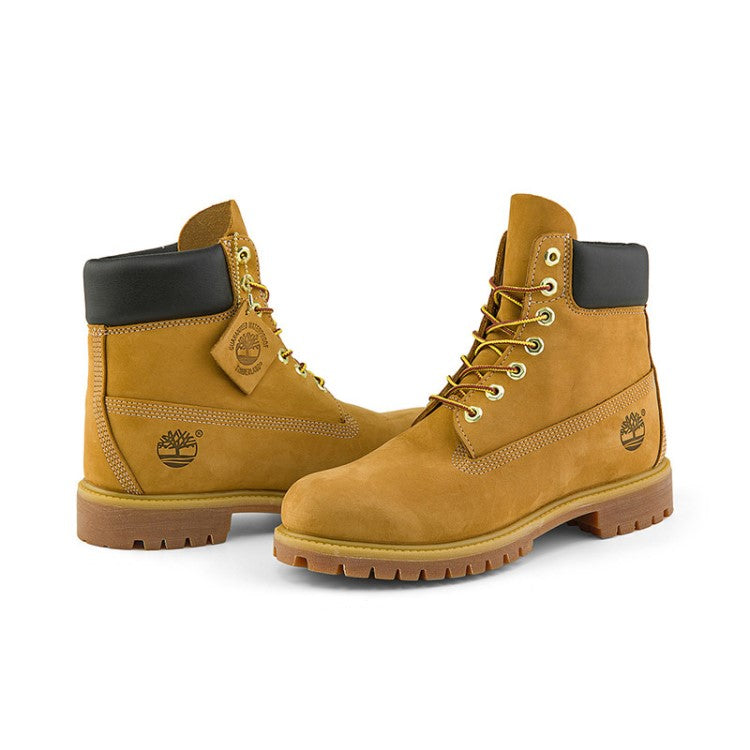 Timberland PREMIUM Water-Resistant Short Outdoor Boots High-Top Unisex Wheat