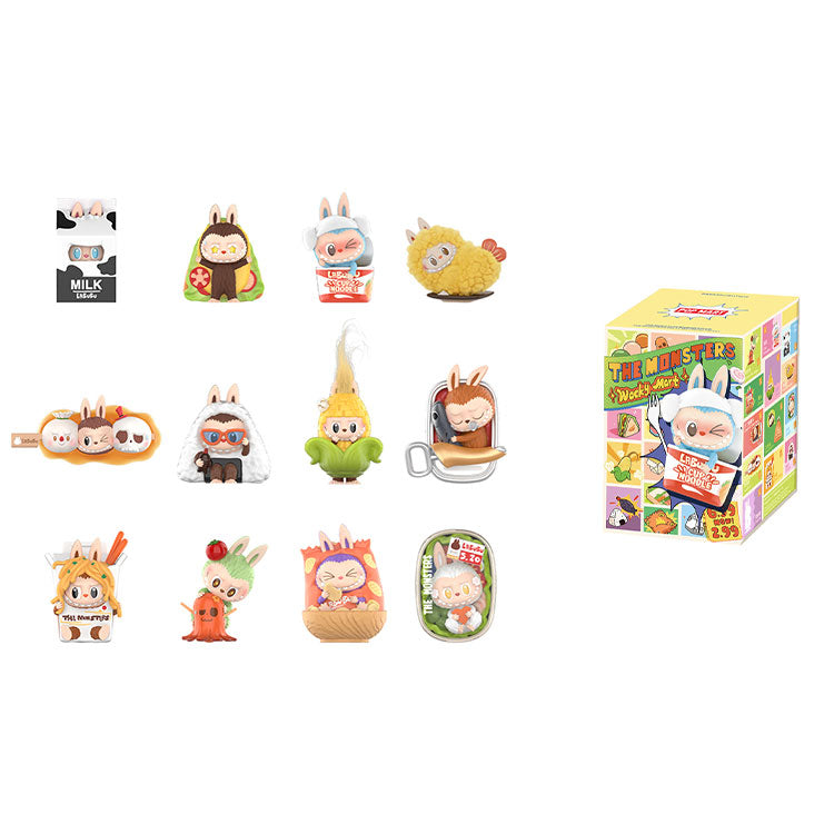 POP MART THE MONSTERS Convenience Store Collection Figure Mystery Boxes Single Mystery Box/Full Box 12 Pcs - Kicksown store