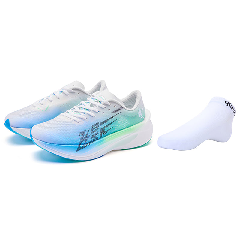 QIAODAN Feiying PB4.0 Running Shoes 'Sea Salt Blue Aurora Green'