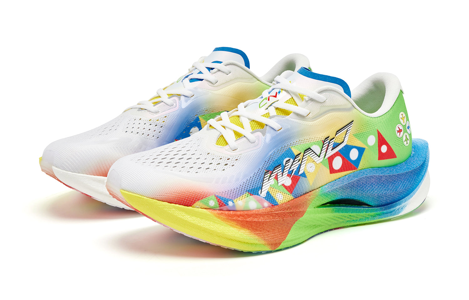 QIAODAN Wind-Running 3.0 Running Shoes 'Jordan White Neon Green'