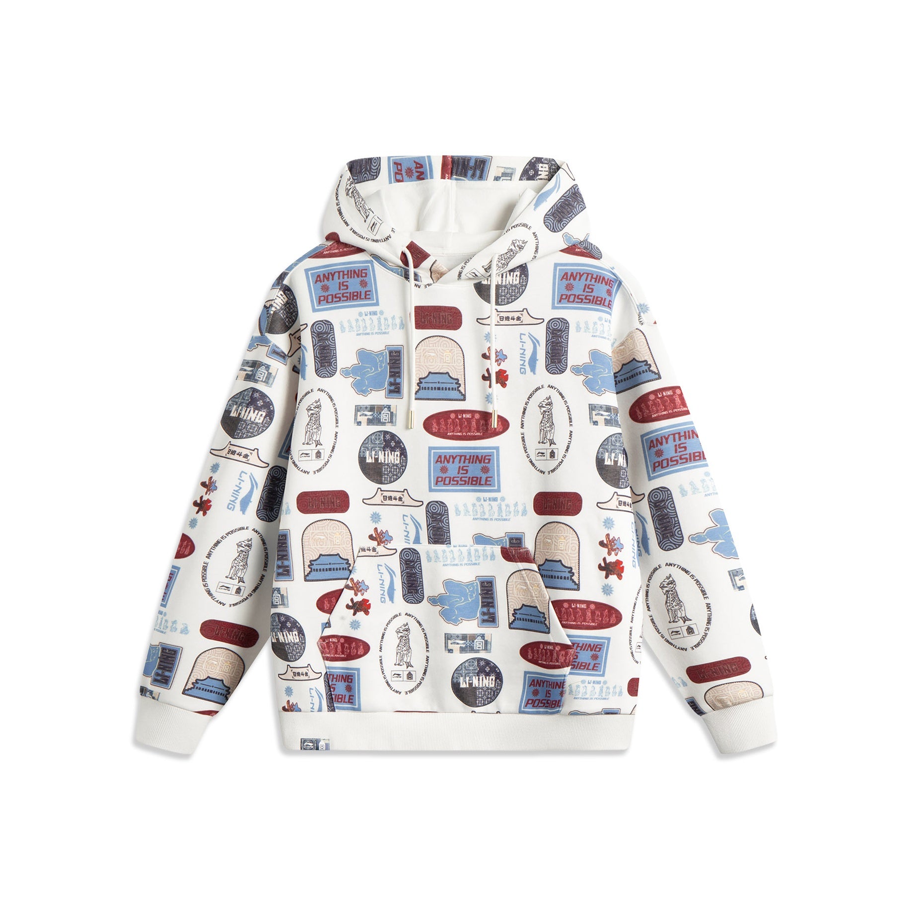 LiNing x Forbidden City Rijin Doujin Collection Sweatshirt Unisex 'White'