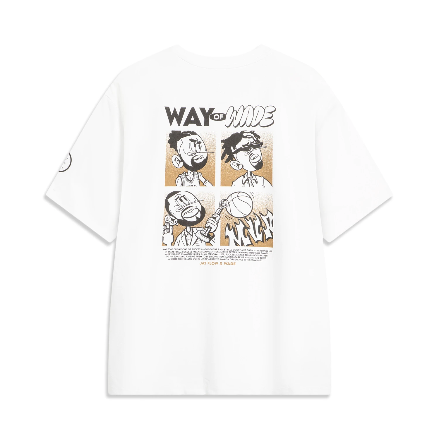 LiNing x Jay Flow T Shirt Men's Standard White - Kicksown store
