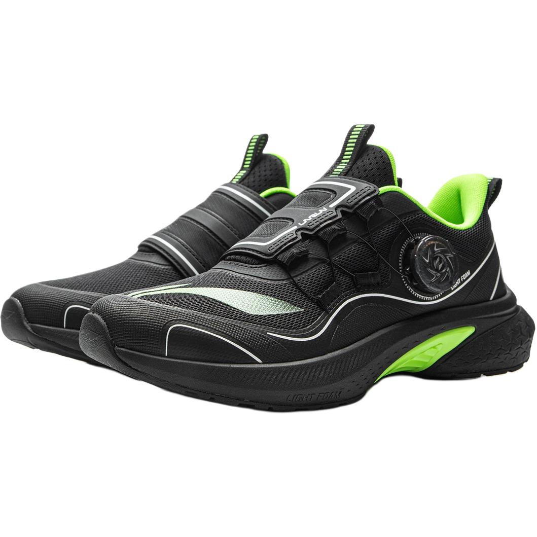 LiNing Young Running Shoes 'Black Green' 「Kids」