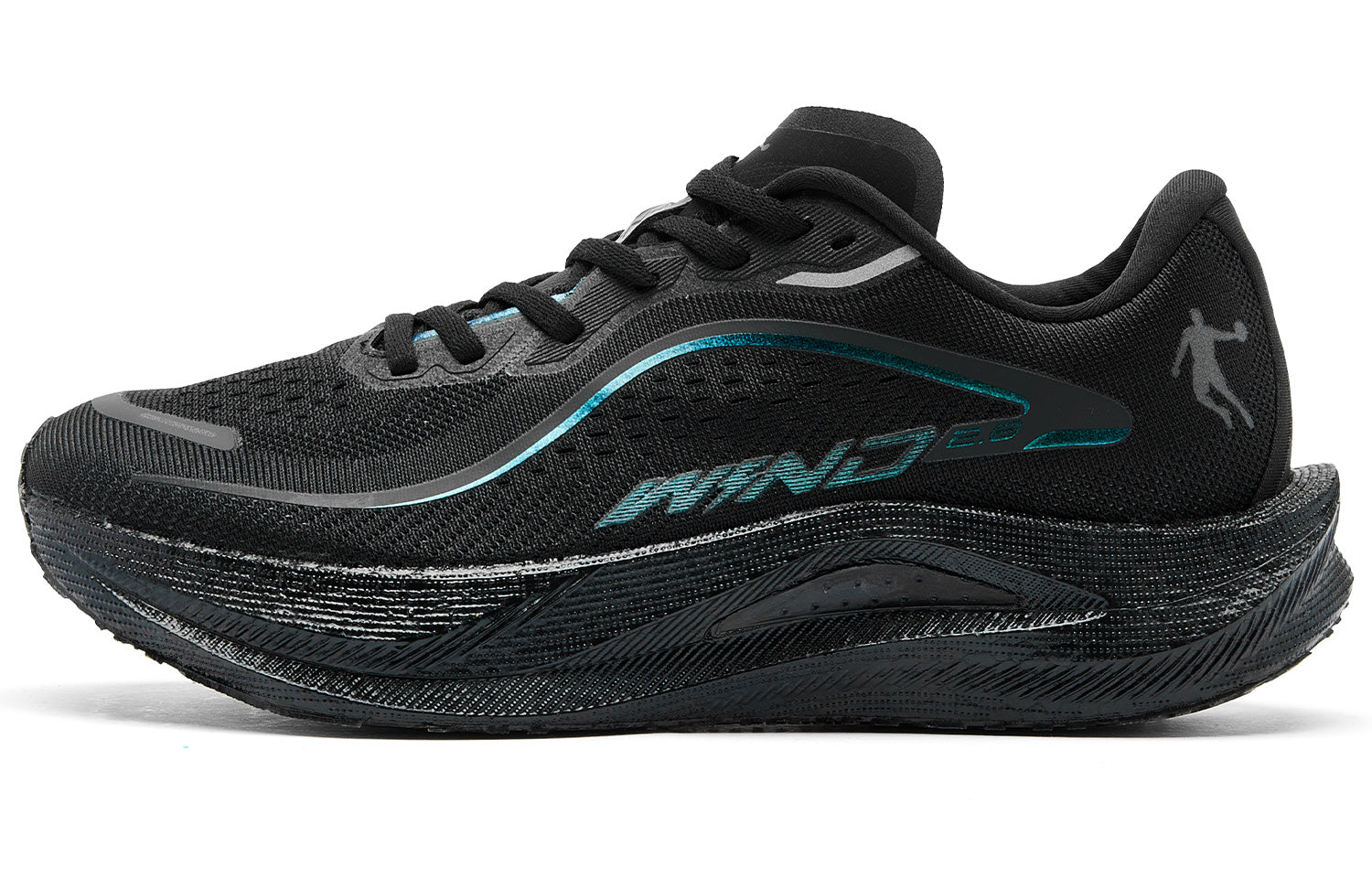 QIAODAN Wind-Running 2.0 Running Shoes 'Black Ink Gray'