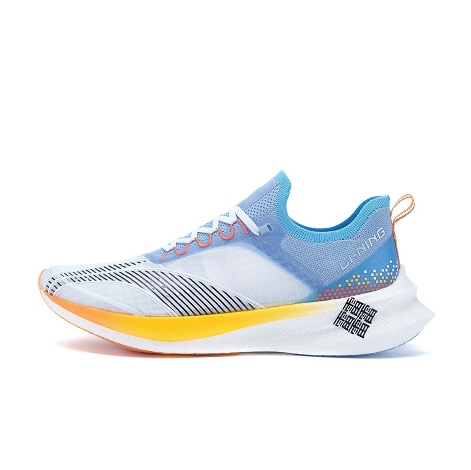 LINING Feidian Challenger Running Shoes 'Standard White New Aurora Blue' - Kicksown store