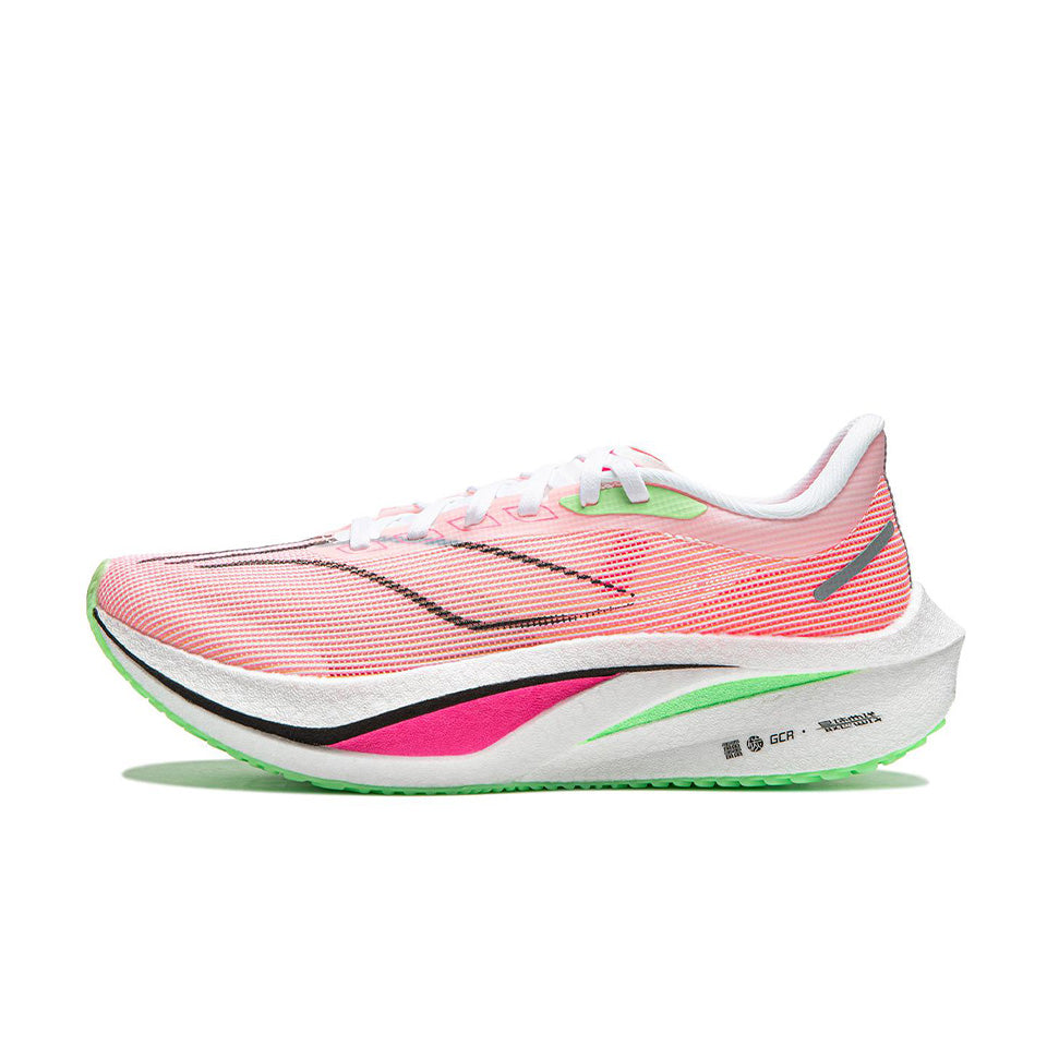 LINING Feidian 4 Challenger Running Shoes Women's 'Pink White Orange' - Kicksown store