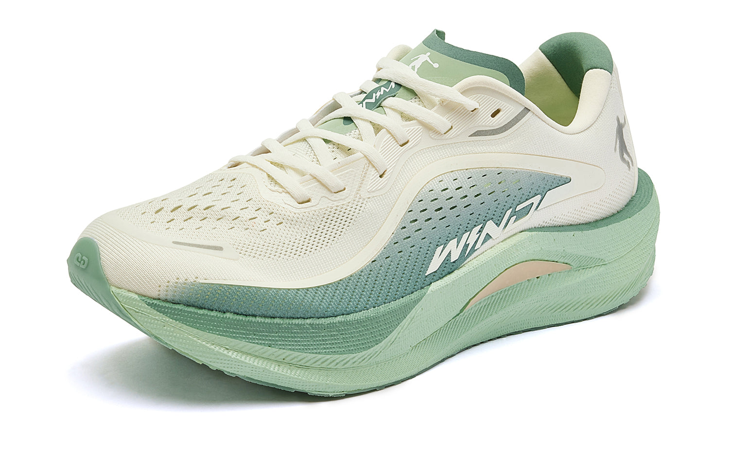 QIAODAN Wind-Running 2.0 Running Shoes 'Ivory Jade Green'