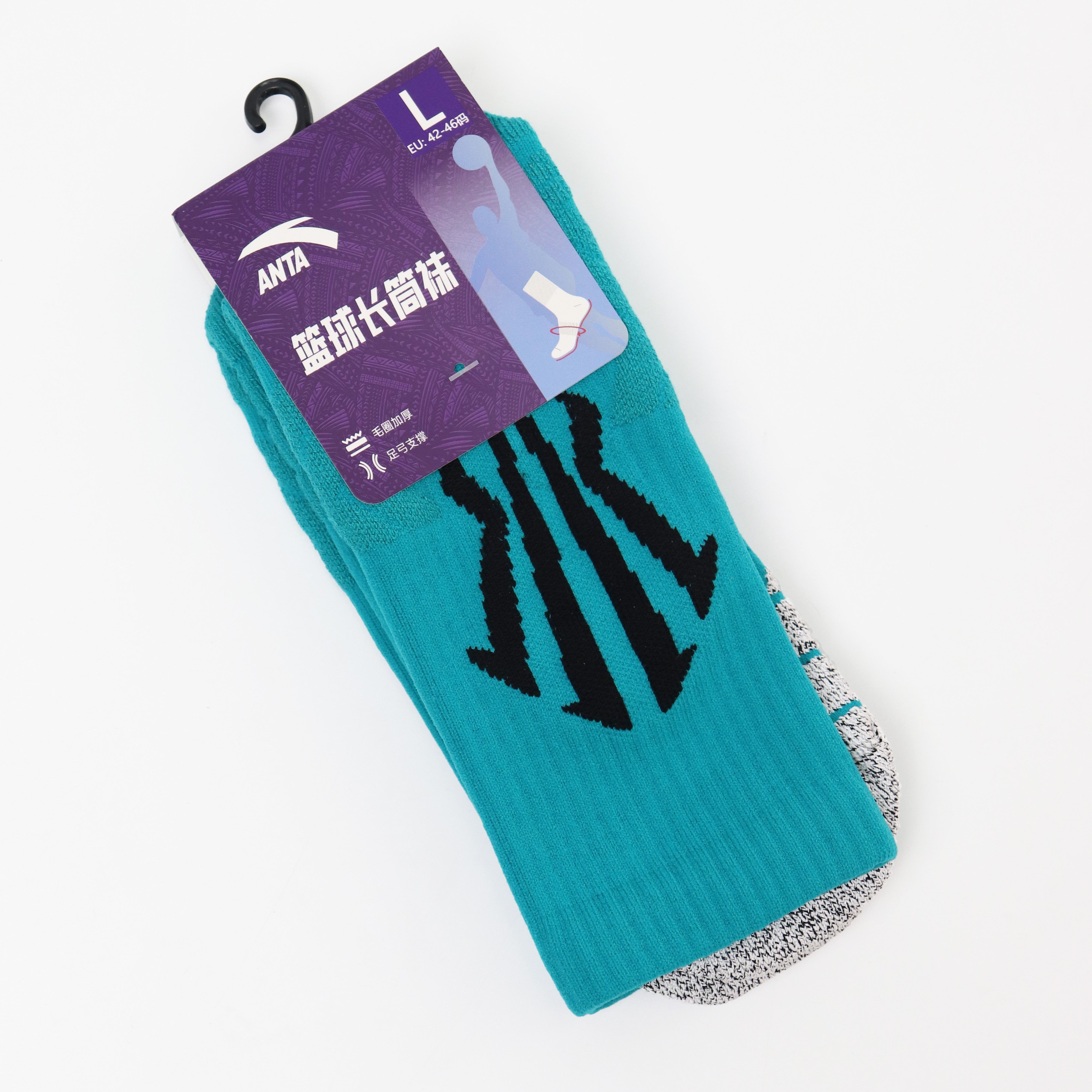 Anta Kai Basketball Socks(One pair of packages)
