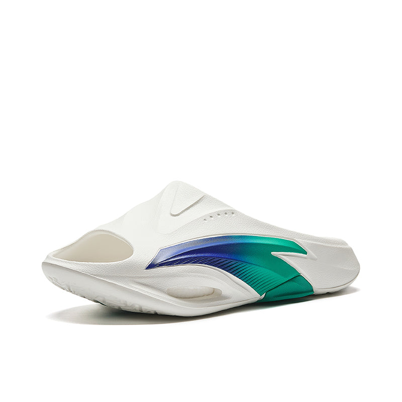 ANTA Slippers Nitrogen Bubble 'White Blue Green' - Kicksown store