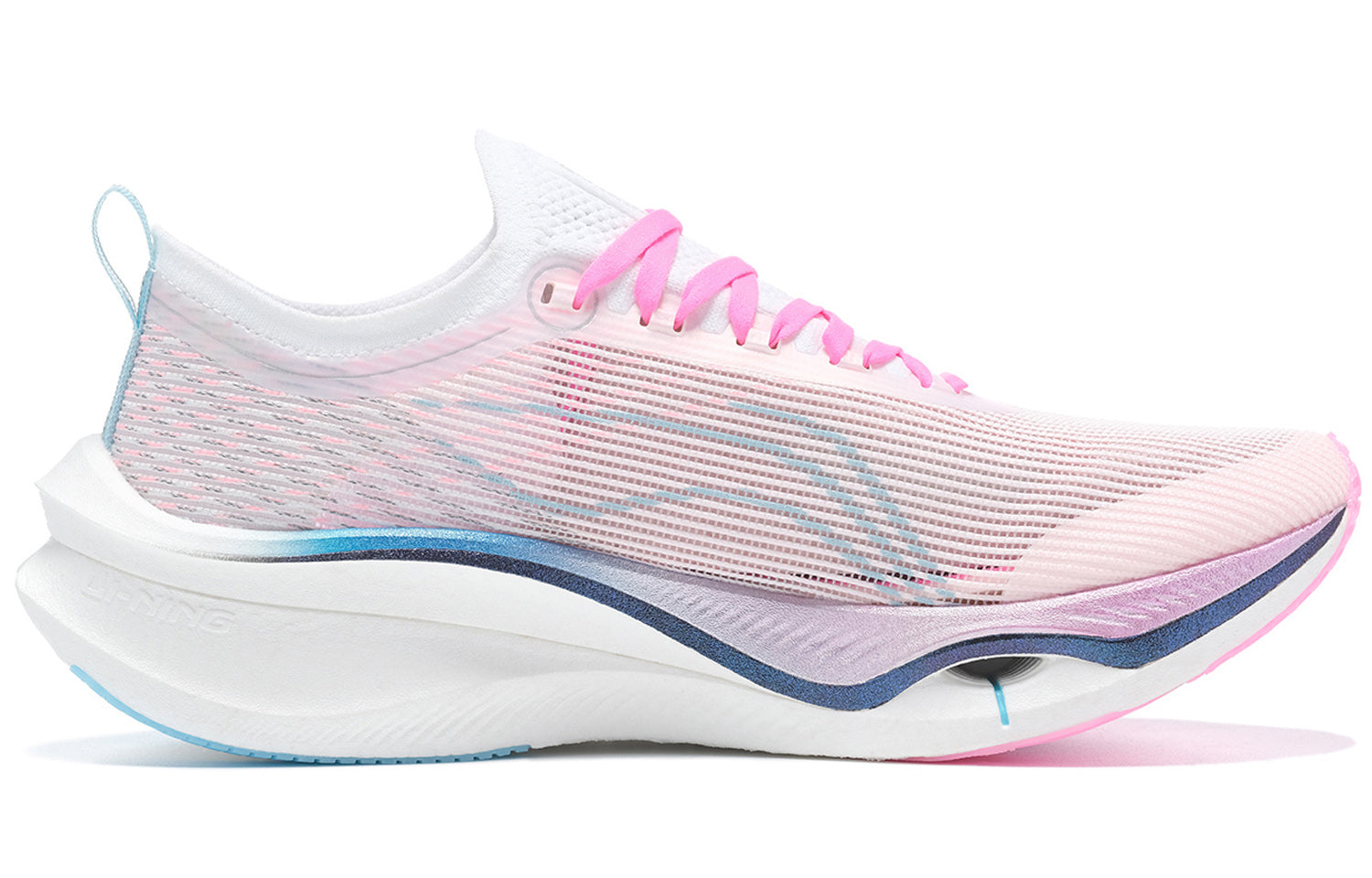 LiNing Feidian 3 Ultra Tin HorseRunning Shoes 'Pink Blue' - Kicksown store