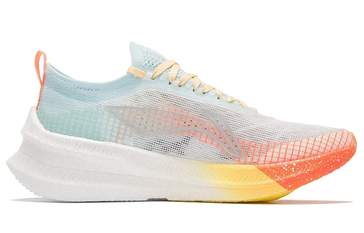 LINING Feidian 2 Elite Running Shoes Women's 'Blue White Oranges Yellow' - Kicksown store
