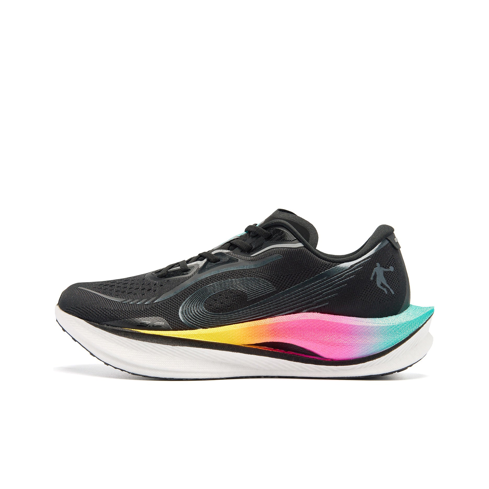 QIAODAN Wind-Running 3.0 Running Shoes 'Black White'