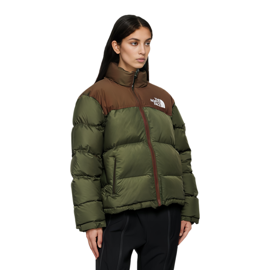 THE NORTH FACE 1996 Collection Down Jacket Unisex Dark Khaki