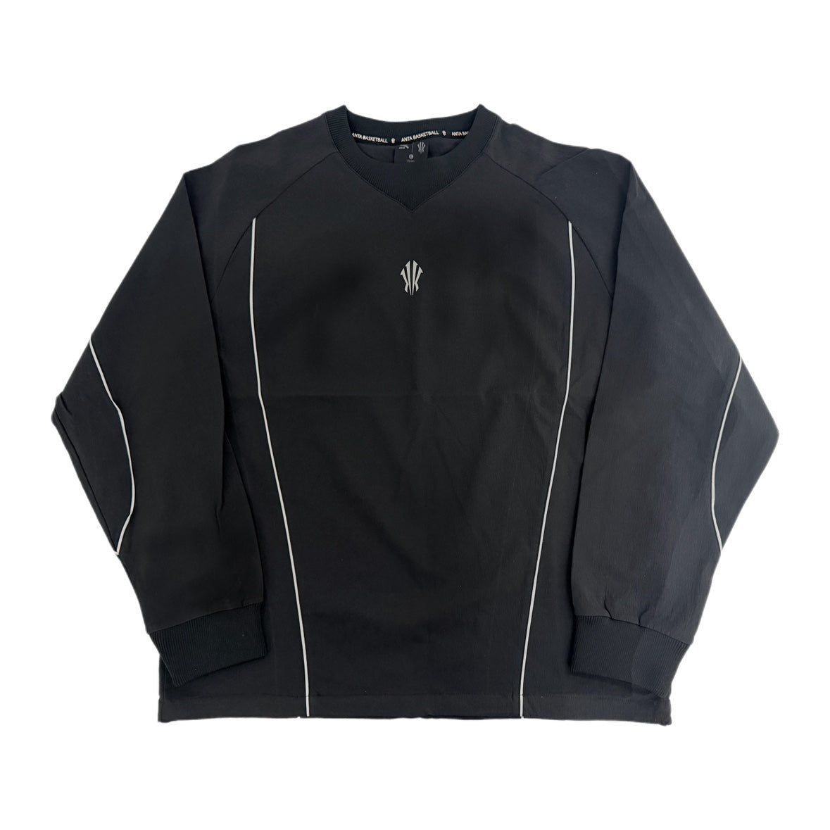 Anta KAI Pullover Crew Neck Sweatshirt 'Basic Black'
