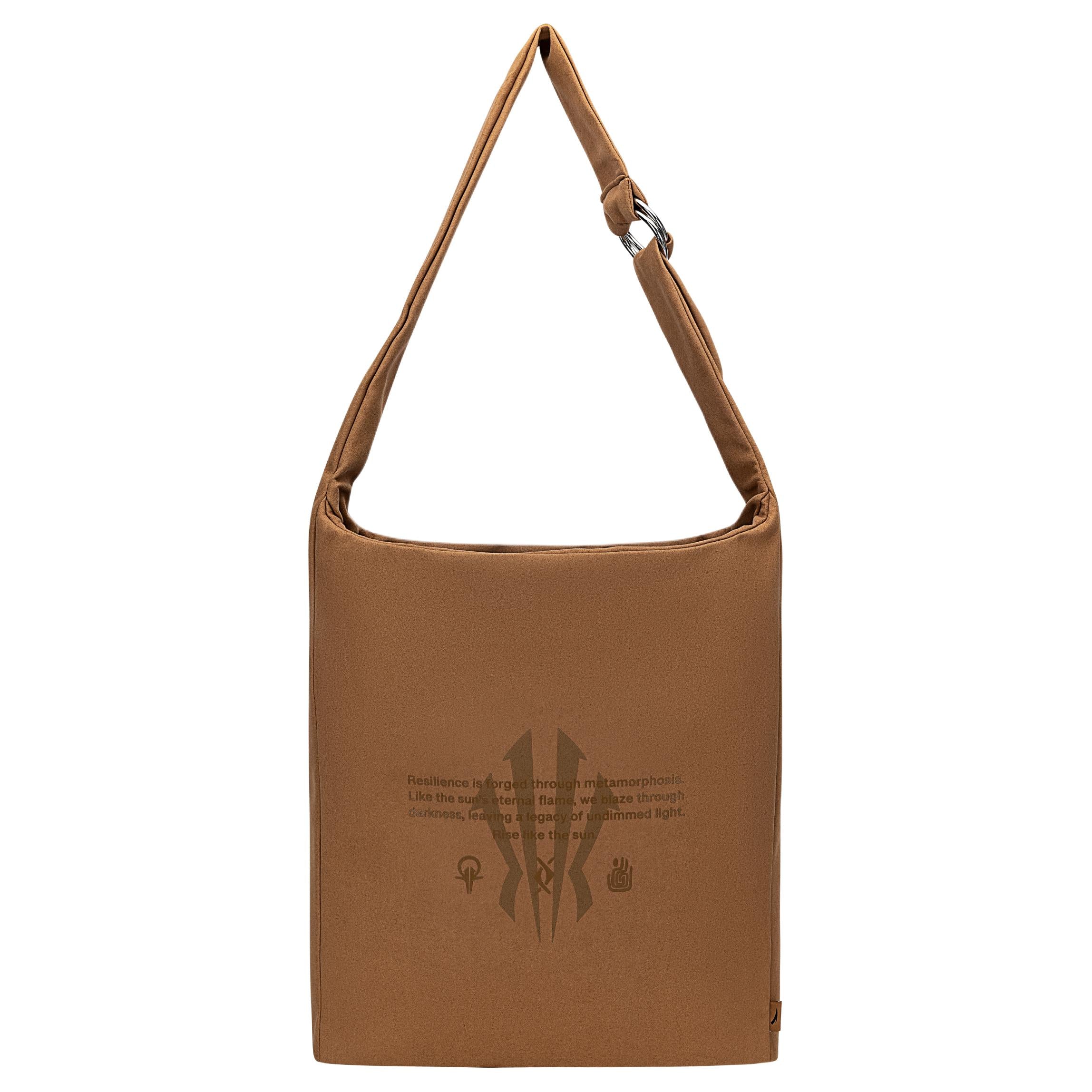 Anta Irving Series Suede Shoulder Bag, Crossbody Bag Yellow