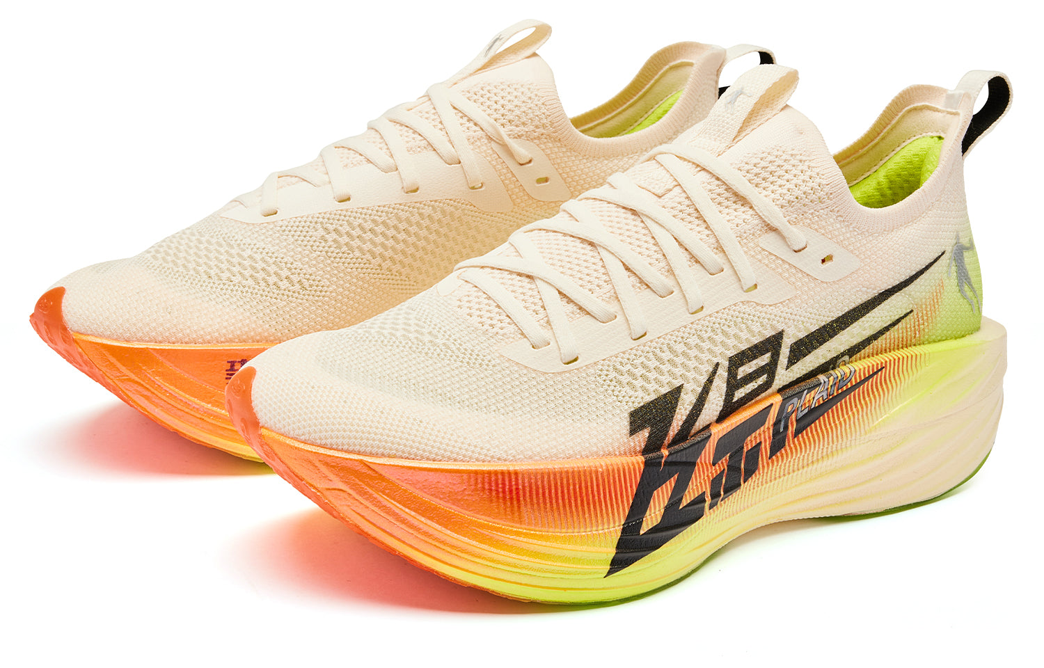 QIAODAN Feiying PLAID 1.5 Running Shoes 'Vanilla Yellow Sun Orange'「Women」