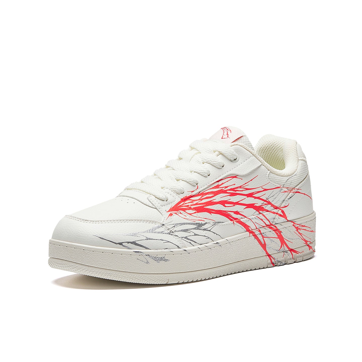 Anta Skateboard Shoes 'White Red Silver'