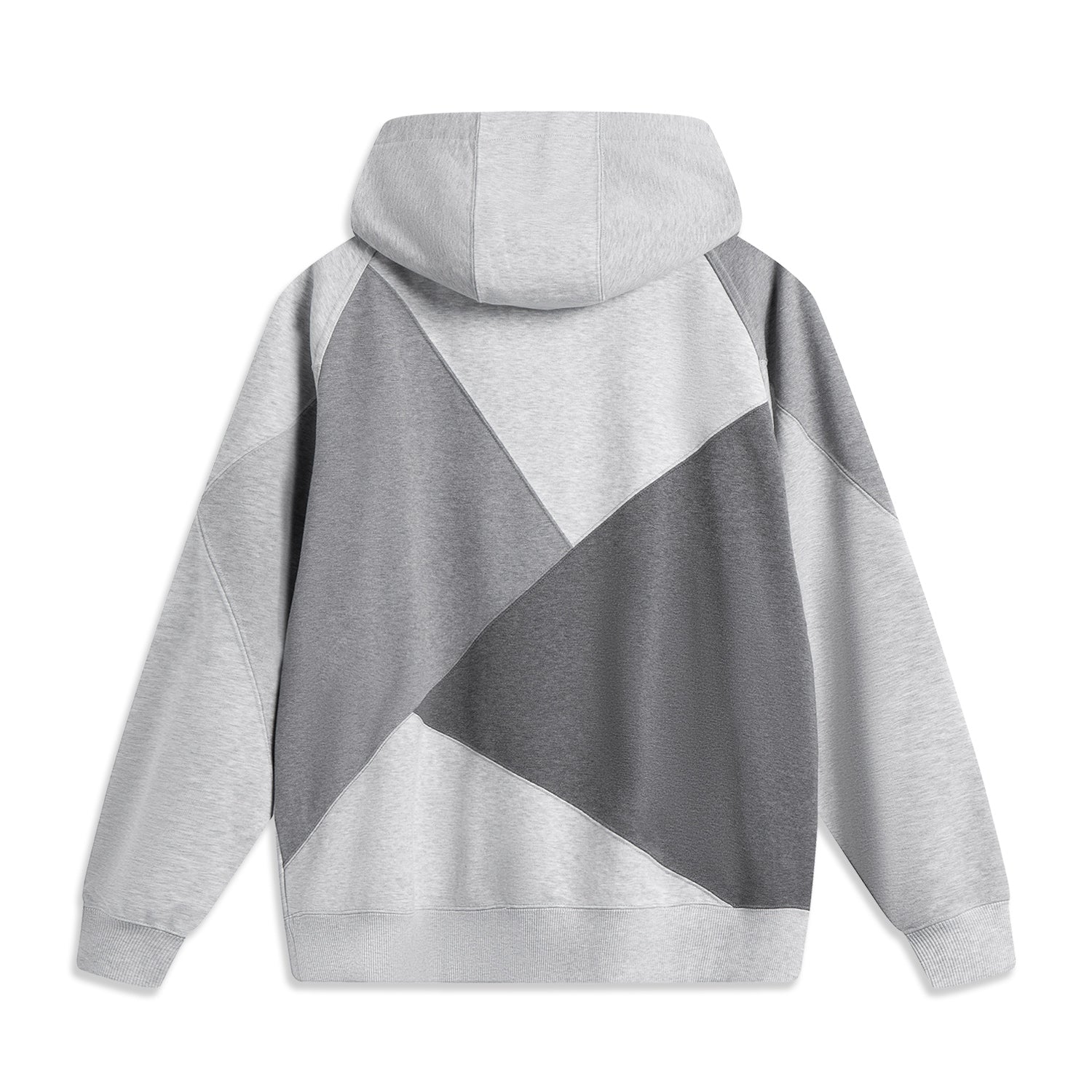LINING Sweatshirts Men's Heather Gray Patchwork - Kicksown store