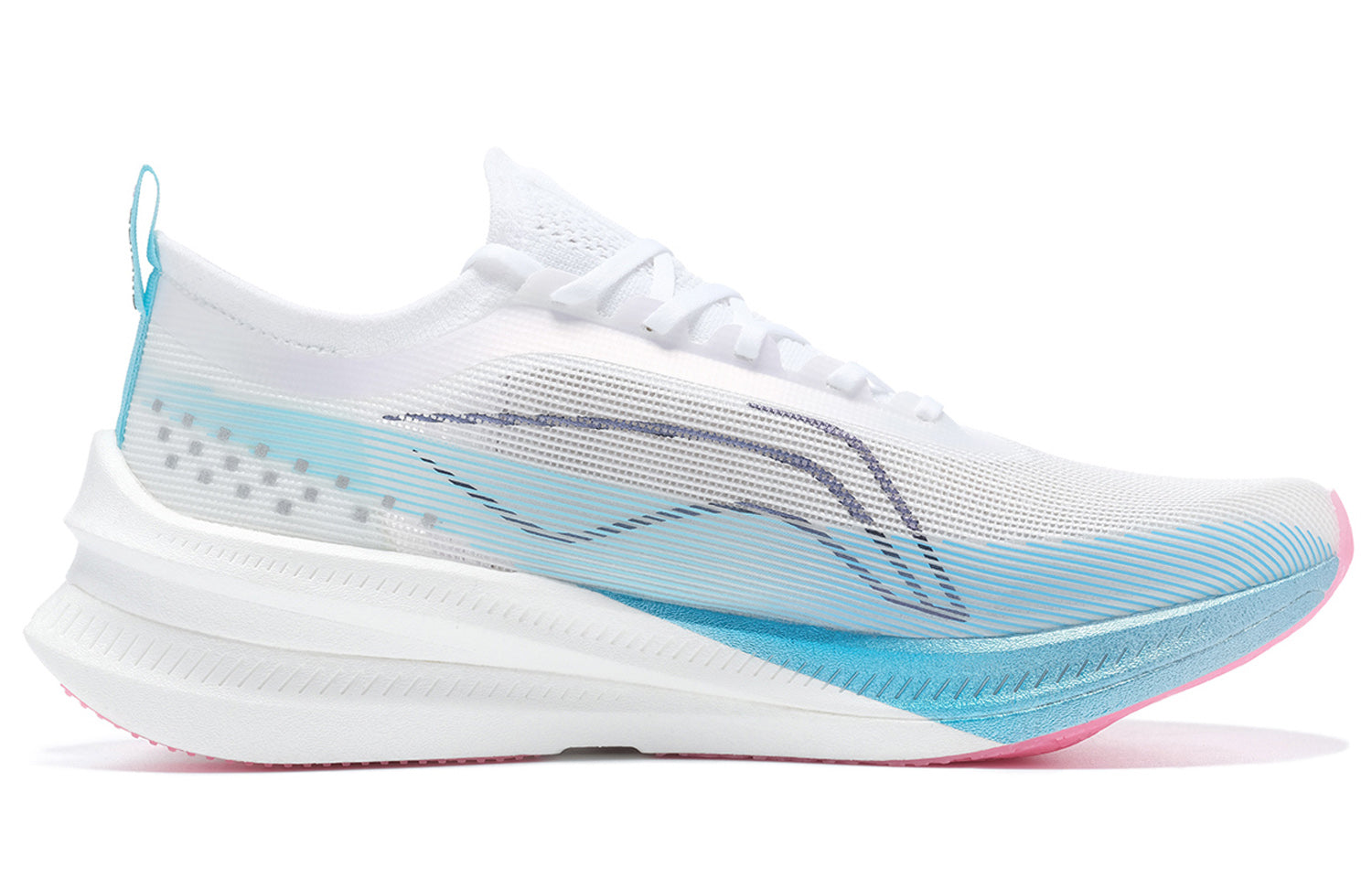LiNing Feidian 3 Elite Running Shoes 'White Blue Pink' - Kicksown store